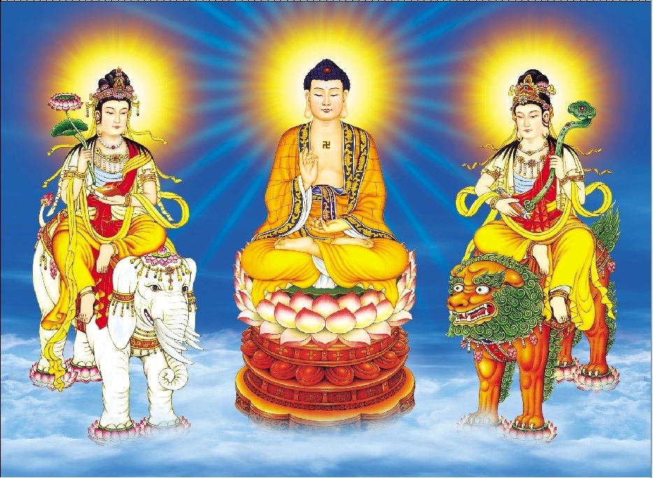 Cùng với Phổ Hiền Bồ Tát, Văn Thù Bồ Tát là một trong hai hai vị thị giả của Ðức Phật Thích Ca